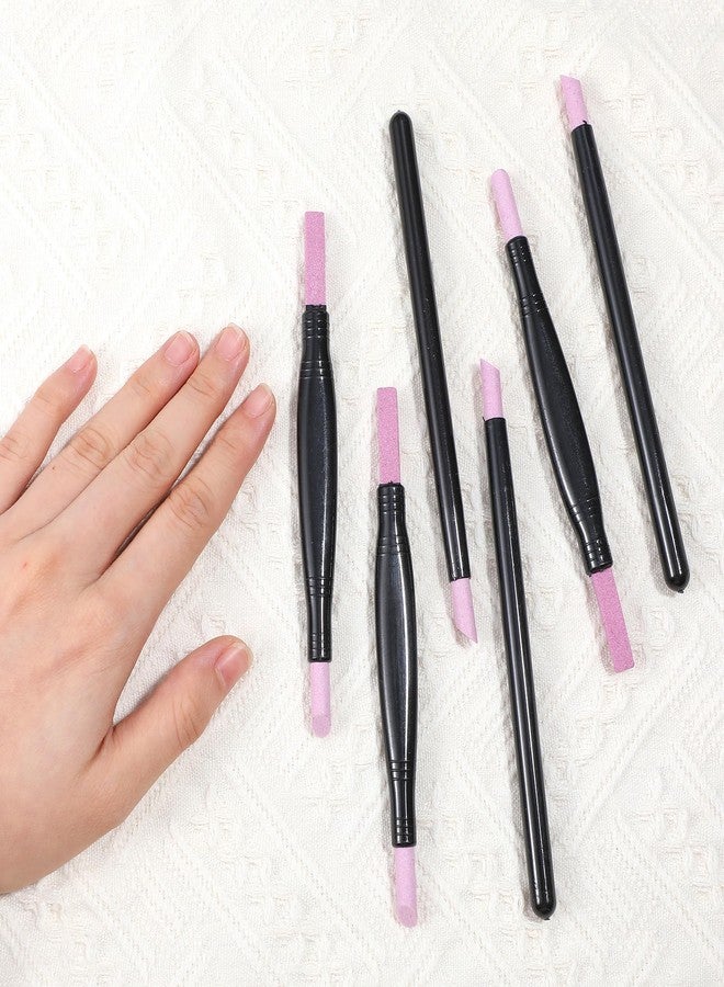 ValueBargain 6 Pcs Round Nail File, Cuticle File for Under Acrylic Nails, Cuticle Remover & Dead Skin Repair, Reusable Nail Care Tool - Image 5